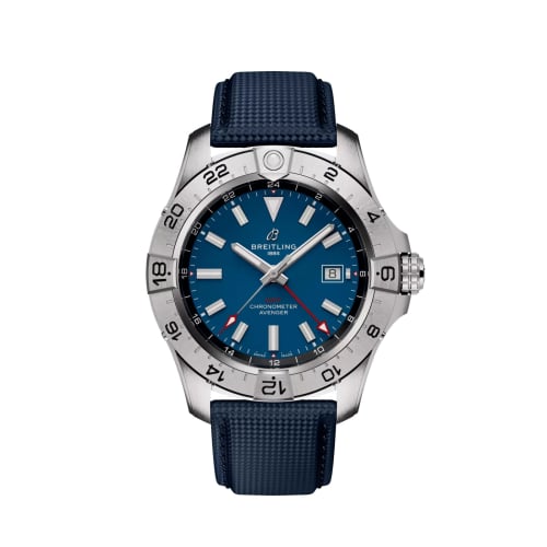 Breitling Avenger Automatic GMT 44 Stainless Steel / Blue / Strap