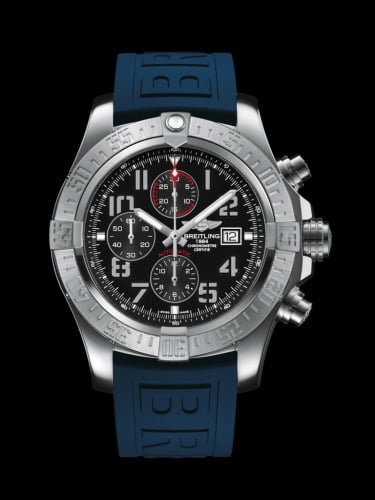 Breitling Super Avenger II Stainless Steel / Volcano Black / Rubber / Folding