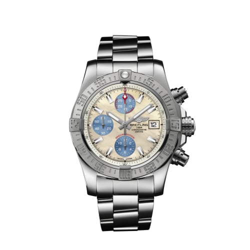 Breitling Avenger II Stainless Steel / Mother-of-Pearl Sky / Japan Special Edition