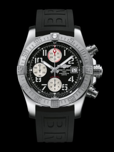 Breitling Avenger II Stainless Steel / Volcano Black / Rubber / Pin