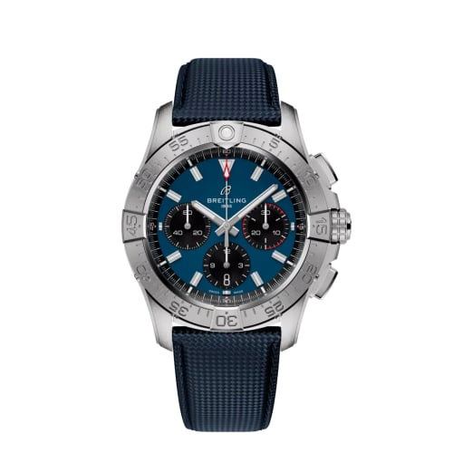 Breitling Avenger B01 Chronograph 42 Stainless Steel / Blue / Strap