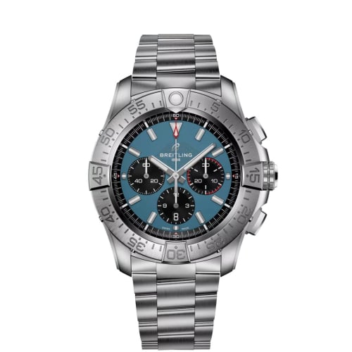 Breitling Super Avenger B01 Chronograph 46 Titanium / Blue / Bracelet
