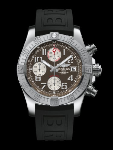 Breitling Avenger II Stainless Steel / Tungsten Gray / Rubber / Folding