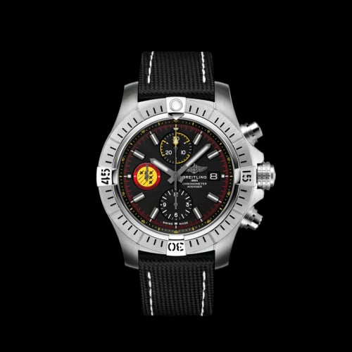 Breitling Avenger Chronograph 45 Stainless Steel / Black / Military / Pin / Swiss Air Force Limited Edition