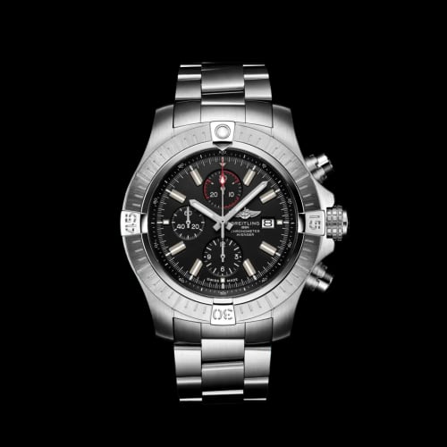 Breitling Avenger Chronograph 48 Stainless Steel / Black / Bracelet