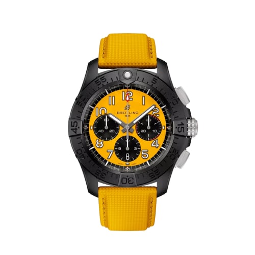 Breitling Avenger B01 Chronograph 44 Night Mission / Yellow / Strap