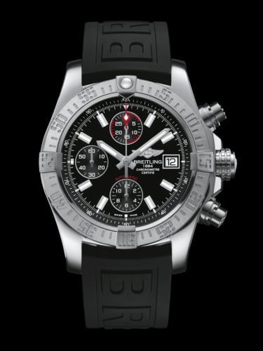 Breitling Avenger II Stainless Steel / Volcano Black / Rubber / Folding