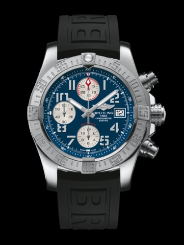 Breitling Avenger II Stainless Steel / Mariner Blue / Rubber / Folding