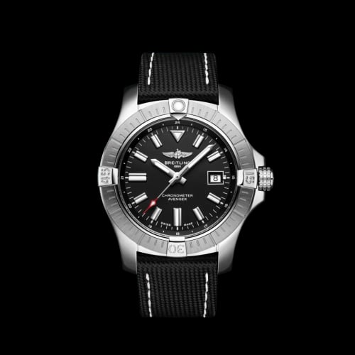 Breitling Avenger Automatic 43 Stainless Steel / Black / Military / Folding