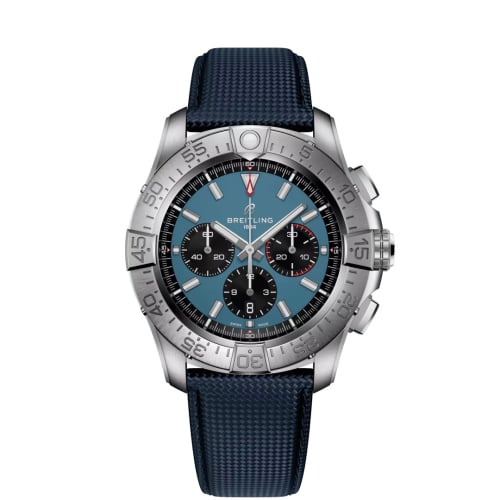 Breitling Super Avenger B01 Chronograph 46 Titanium / Blue / Strap