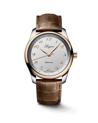 Longines Master Collection 40 Date Stainless Steel - Pink Gold / Silver