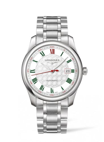 Longines Master Collection 40 Date Stainless Steel / Silver-Roman / Alligator / DFS