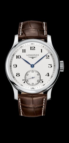 Longines Master Collection 47.5 Small Seconds Stainless Steel / Silver-Arabic / Alligator XL