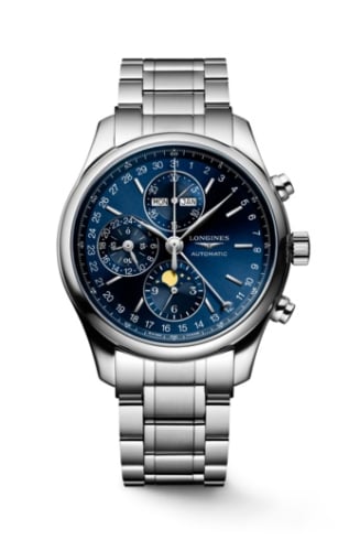Longines Master Collection 42 Chronograph Calendar Stainless Steel / Blue / Bracelet