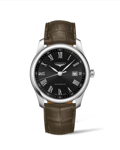 Longines Master Collection 40 Date Stainless Steel / Black - Roman
