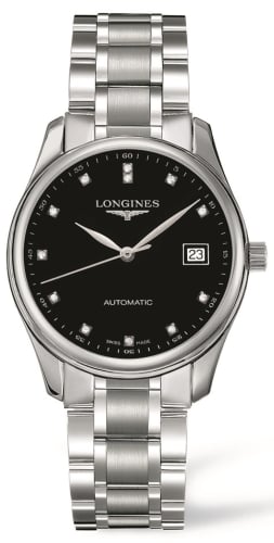 Longines Master Collection Date 36 Black Diamond / Bracelet