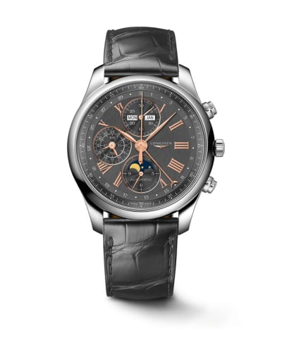 Longines Master Collection 42 Chronograph Calendar Stainless Steel / Anthracite