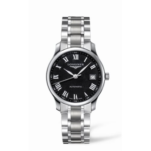 Longines Master Collection Date 36 Stainless Steel Black