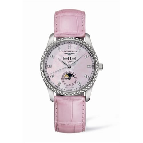 Longines Master Collection Calendar 36 Stainless Steel / Diamond / MOP