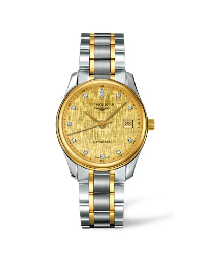Longines Master Collection Date 36 Two Tone Linen