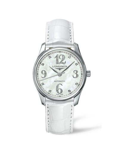 Longines Master Collection Date 36 Stainless Steel MOP