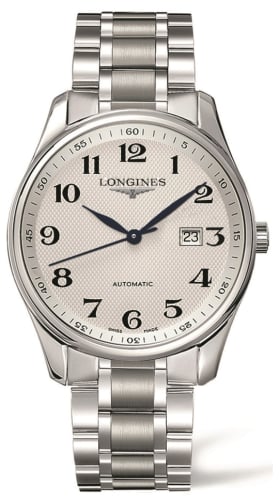 Longines Master Collection 42 Date Stainless Steel / Silver-Arabic / Bracelet