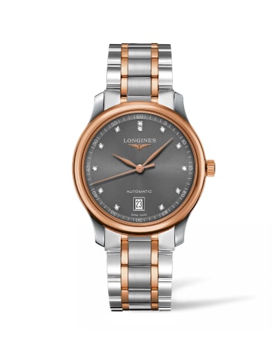 Longines Master Collection Date 38.5 Two Tone Rose / Grey
