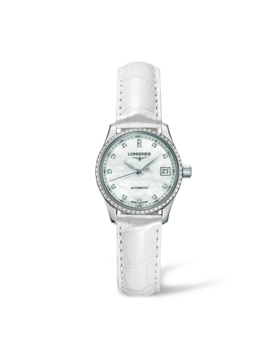 Longines Master Collection Date 25.5 Stainless Steel - Diamond / MOP
