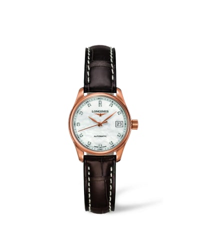 Longines Master Collection Date 25.5 Pink Gold / MOP
