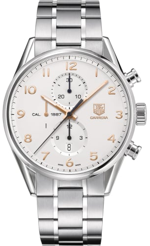 TAG Heuer Carrera Calibre 1887 43 Stainless Steel / Silver / Bracelet