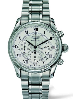 Longines Avigation Chronograph Stainelss Steel / Silver / Bracelet