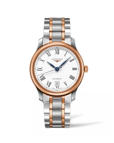 Longines Master Collection Date 38.5 Two Tone Rose / Roman