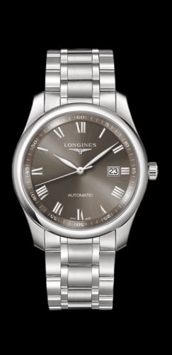 Longines Master Collection 40 Date Stainless Steel / Grey Roman / Bracelet