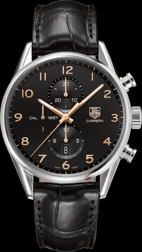 TAG Heuer Carrera Calibre 1887 43 Stainless Steel / Black / Alligator
