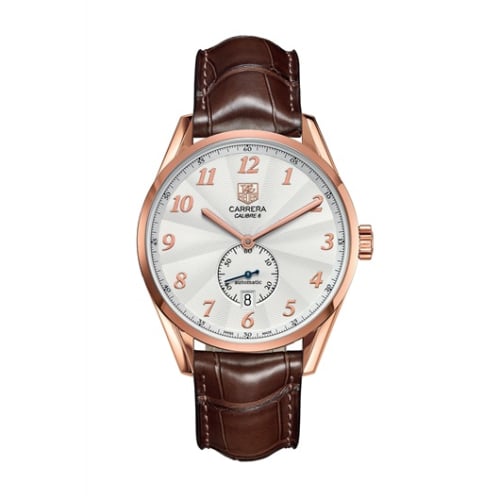 TAG Heuer Carrera Calibre 6 39 Heritage Rose Gold / Silver / Alligator