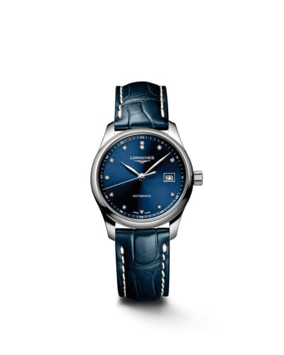 Longines Master Collection Date 29 Stainless Steel / Blue - Diamond