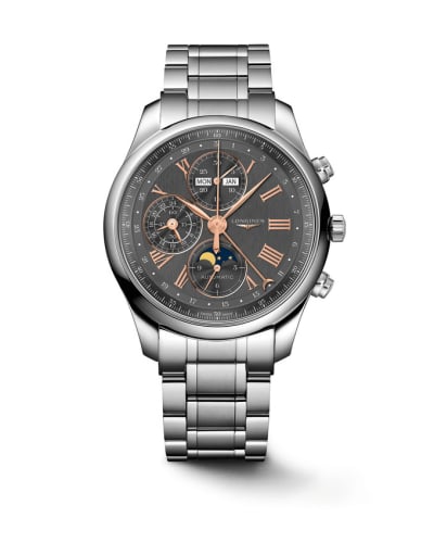Longines Master Collection 42 Chronograph Calendar Stainless Steel / Anthracite / Bracelet