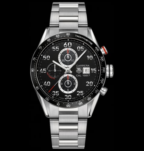 TAG Heuer Carrera Calibre 1887 43 Stainless Steel / Black / Bracelet