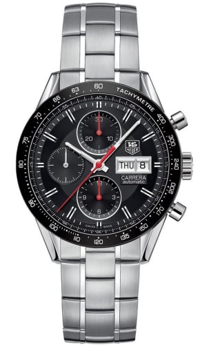 TAG Heuer Carrera Calibre 16 Day Date 41 Stainless Steel / Black / Bracelet