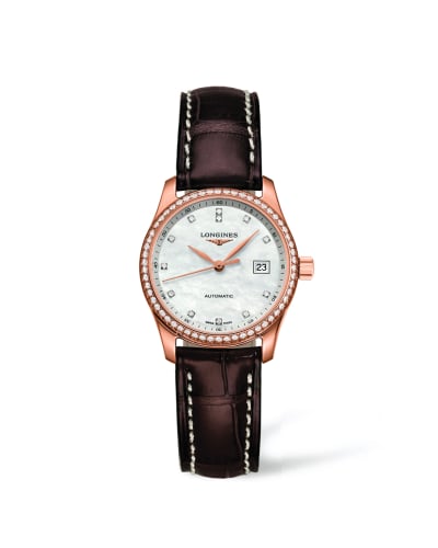 Longines Master Collection Date 29 Pink Gold Diamond