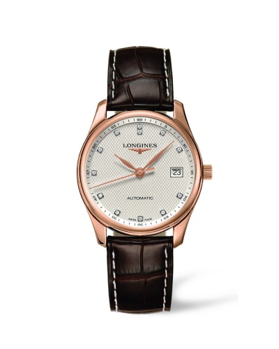 Longines Master Collection Date 36 Pink Gold Diamond