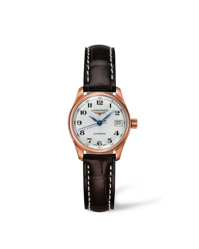 Longines Master Collection Date 25.5 Pink Gold / Silver
