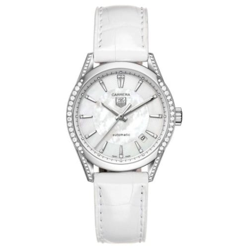 TAG Heuer Carrera Calibre 5 36 Stainless Steel / Diamond / MOP / Alligator