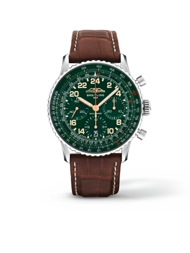 Breitling Navitimer B02 Chronograph 41 Cosmonaute Stainless Steel / Green / Wempe Signature Series