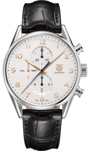 TAG Heuer Carrera Calibre 1887 43 Stainless Steel / Silver / Alligator