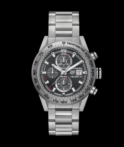 TAG Heuer Carrera Calibre Heuer 01 43 Titanium / Grey / Bracelet