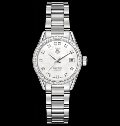 TAG Heuer Carrera Calibre 9 28 Stainless Steel / Diamond / MOP - Diamond / Bracelet