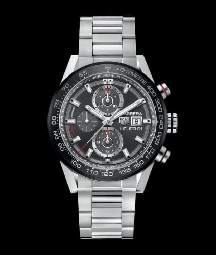 TAG Heuer Carrera Calibre Heuer 01 43 Stainless Steel / Grey / Bracelet