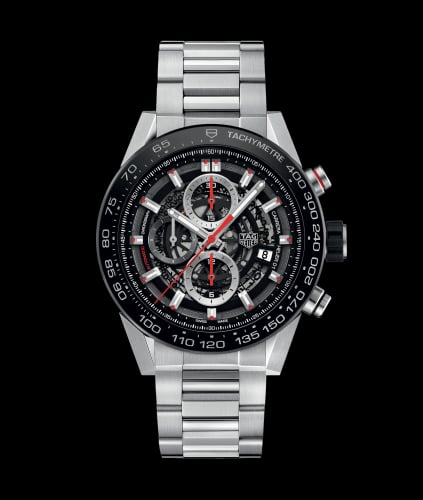 TAG Heuer Carrera Calibre Heuer 01 45 Stainless Steel / Skeleton / Bracelet