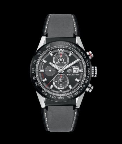 TAG Heuer Carrera Calibre Heuer 01 43 Stainless Steel / Grey / Calf